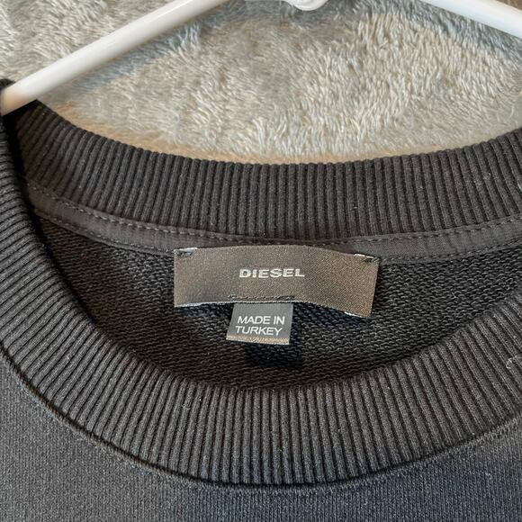 Diesel Sheer Panel Knit Dress Size Small Black Short Sleeve Women's - Picture 7 of 8